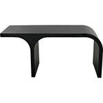 Maximus Desk, Black Unique Shape Modern Desk