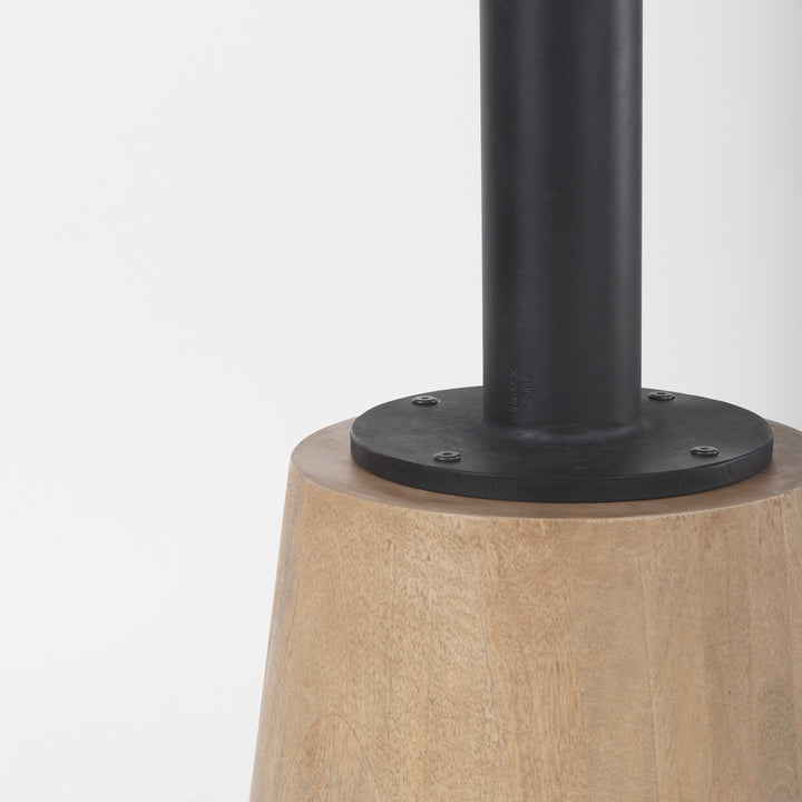 Maxwell White Marble Top Bistro Table-Dining Tables-Mercana-LOOMLAN