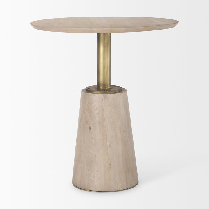 Maxwell Wooden Round Bistro Table-Dining Tables-Mercana-LOOMLAN