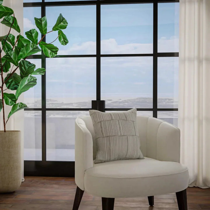 May Striped Outdoor Throw Pillowss-Outdoor Pillows-LOOMLAN-LOOMLAN