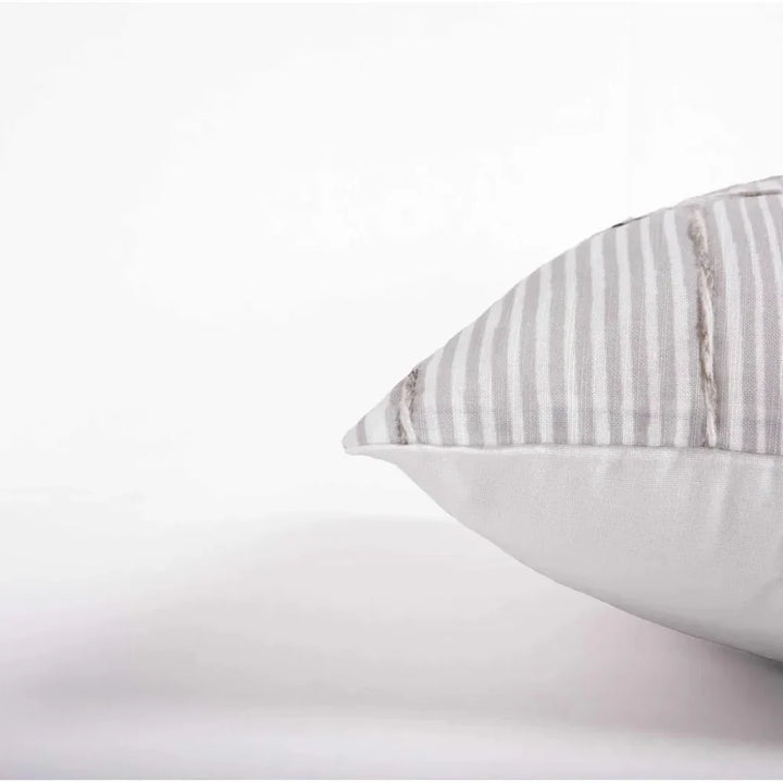 May Striped Outdoor Throw Pillowss-Outdoor Pillows-LOOMLAN-LOOMLAN