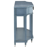 Maya Blue Console Table-Console Tables-Currey & Co-LOOMLAN