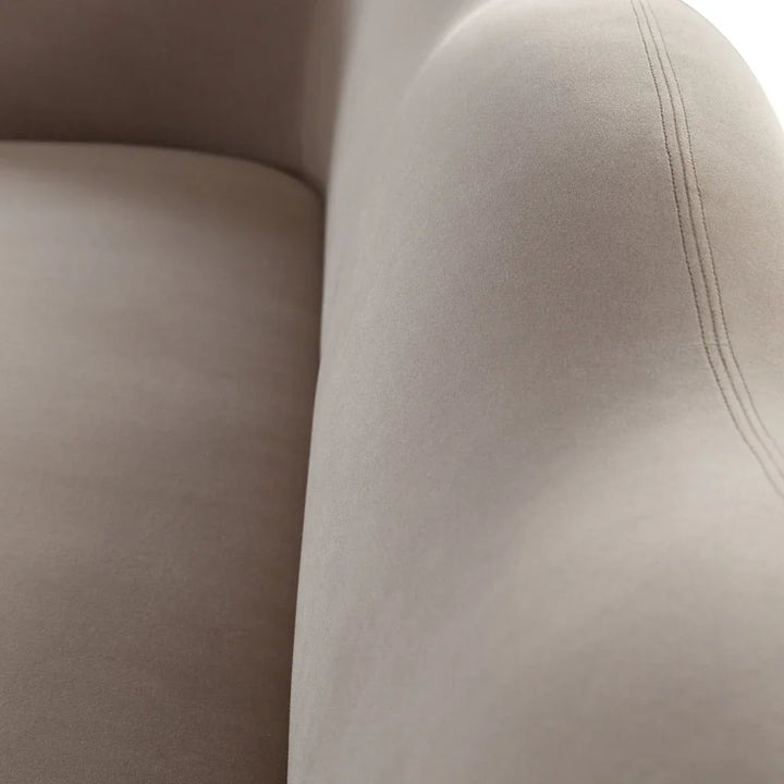 Maya Mink Performance Velvet Modern Sofa - LOOMLAN - Diamond Sofa - Sofas & Loveseats