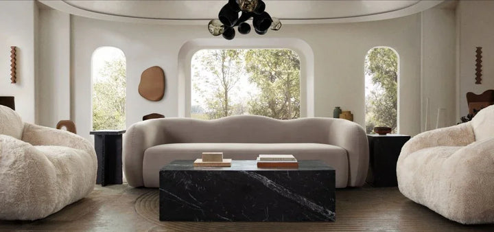 Maya Mink Performance Velvet Modern Sofa - LOOMLAN - Diamond Sofa - Sofas & Loveseats