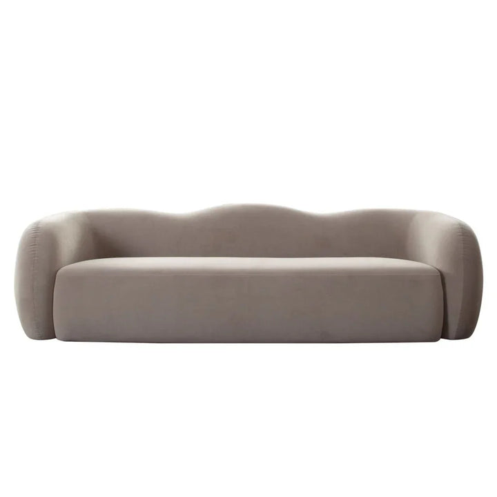 Maya Mink Performance Velvet Modern Sofa - LOOMLAN - Diamond Sofa - Sofas & Loveseats