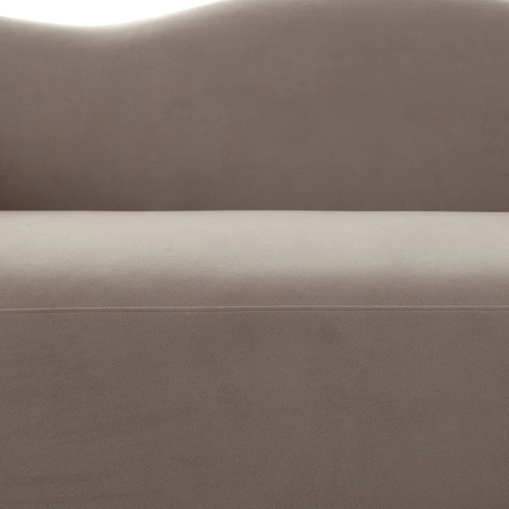 Maya Mink Performance Velvet Modern Sofa - LOOMLAN - Diamond Sofa - Sofas & Loveseats