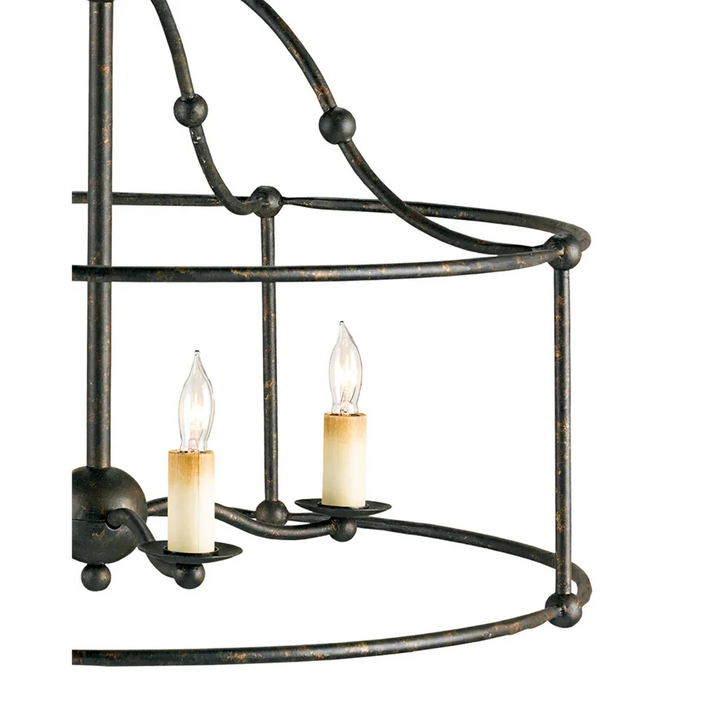 Mayfair Fitzjames Black Small Lantern - LOOMLAN - Currey & Co - Pendants