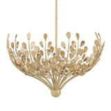 Maypan 4-Light Coco Shell Chandelier-Chandeliers-Currey & Co-LOOMLAN