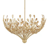 Maypan 4-Light Coco Shell Chandelier-Chandeliers-Currey & Co-LOOMLAN