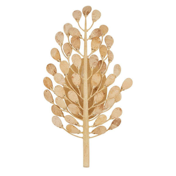 Maypan Natural Coco Shells Wall Sconce