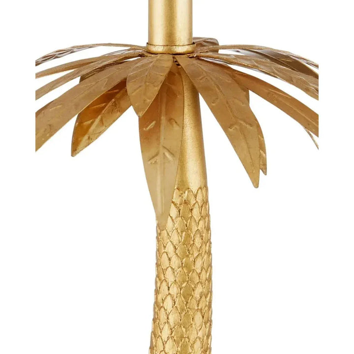 Mazari Ceramic and Metal Gold Table Lamp - LOOMLAN - Currey & Co - Table Lamps