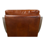 Mc Queen Slipper Chair Brown Leather