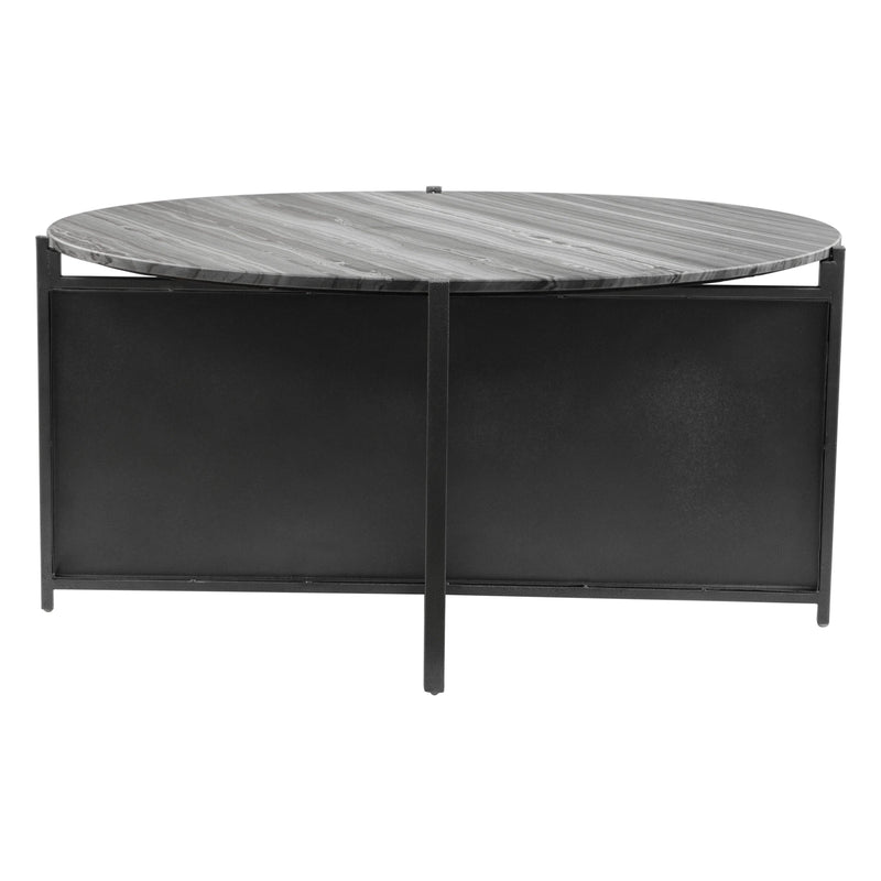 Mcbride Coffee Table Gray & Black Coffee Tables LOOMLAN By Zuo Modern