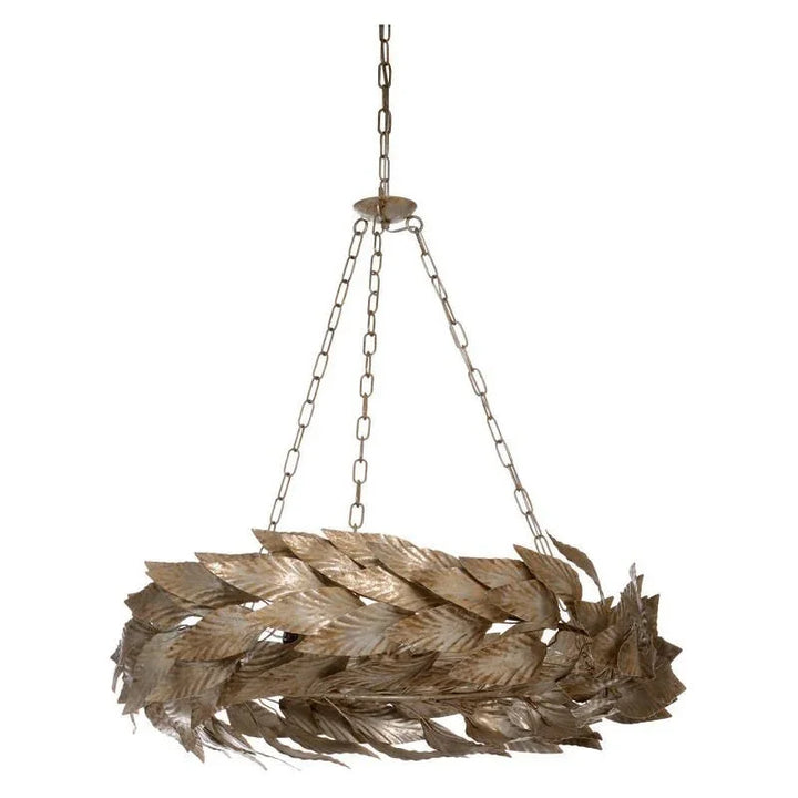 Meadow Silver Swooping Leaves Chandelier - LOOMLAN - Chelsea House - Chandeliers