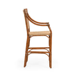 Mecklenburg Rattan Frame Bar Stool-Bar Stools-Chelsea House-LOOMLAN