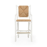 Mecklenburg Rattan Frame Bar Stool-Bar Stools-Chelsea House-LOOMLAN