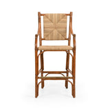 Mecklenburg Rattan Frame Bar Stool-Bar Stools-Chelsea House-LOOMLAN