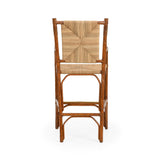 Mecklenburg Rattan Frame Bar Stool-Bar Stools-Chelsea House-LOOMLAN