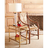 Mecklenburg Rattan Frame Brown Chair-Club Chairs-Chelsea House-LOOMLAN