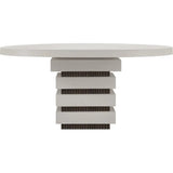 Meditation Round White Outdoor Dining Table