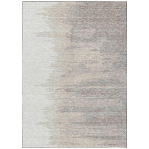 Meleya Ivory Washable Indoor-Outdoor Rug-Outdoor Rugs-LOOMLAN Rugs-2'6" x 3'10"-LOOMLAN