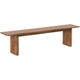 Melgren Wooden Backless Dining Bench-Dining Benches-LOOMLAN-LOOMLAN