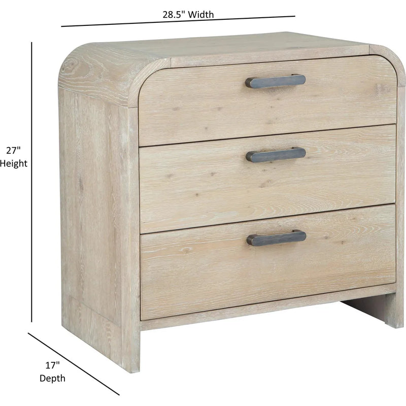 Melia 3-drawer Nightstand