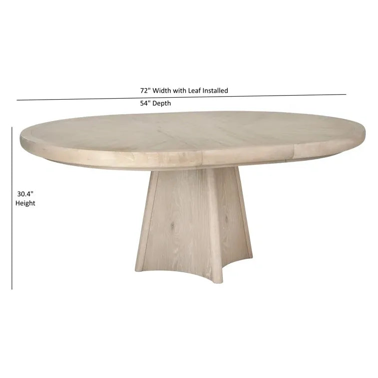 Melia Light Sand Finished Wooden Dining Set