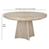 Melia Light Sand Finished Wooden Dining Set