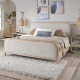 Melia Light Sand Low Profile Bed Frame