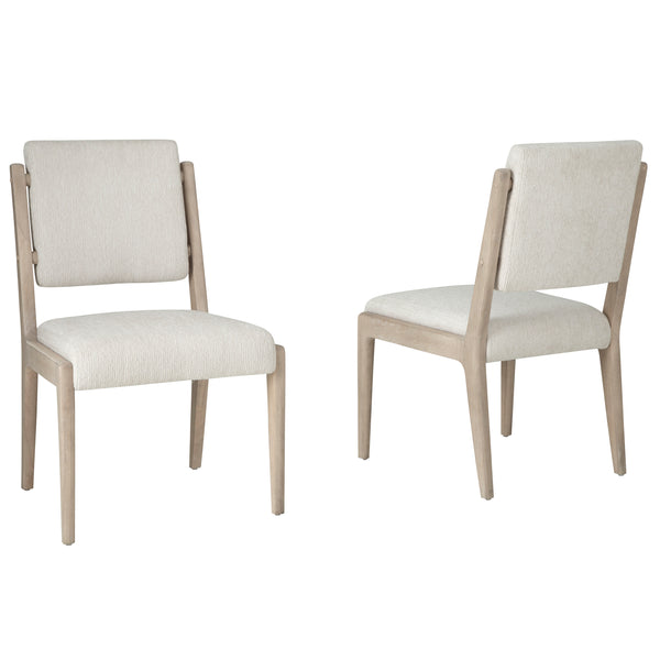 Melia White Performance Fabric Dining Chair (Set of 2)