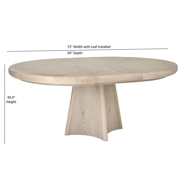 Melia Light Sand Finished Wooden Dining Set