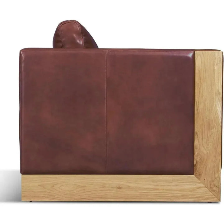 Mendenhall Premium Leather Club Chair - LOOMLAN - One For Victory - Club Chairs