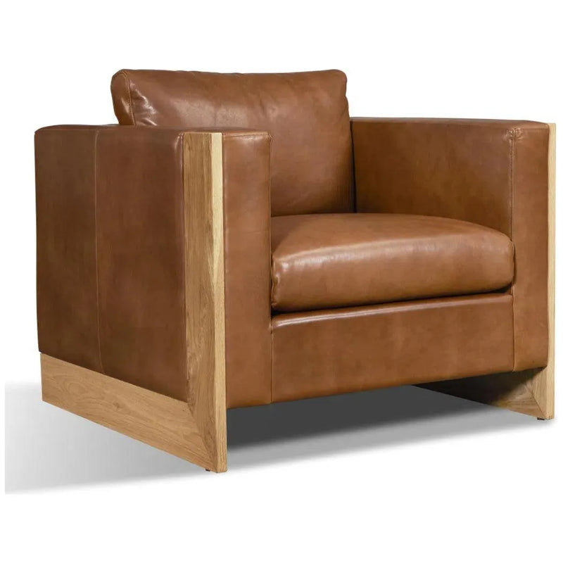 Mendenhall Premium Leather Club Chair