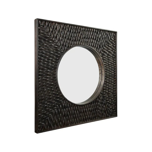 Mendez Wooden Framed Wall Mirror-Wall Mirrors-Furniture Classics-LOOMLAN