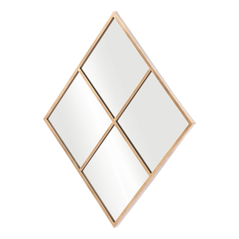 Meo Mirror Gold Wall Mirrors LOOMLAN By Zuo Modern