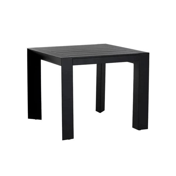 Merano Aluminum Outdoor Dining Table-Outdoor Dining Tables-SUNPAN-Black-37"D-LOOMLAN