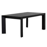 Merano Aluminum Outdoor Dining Table-Outdoor Dining Tables-SUNPAN-Black-70"D-LOOMLAN