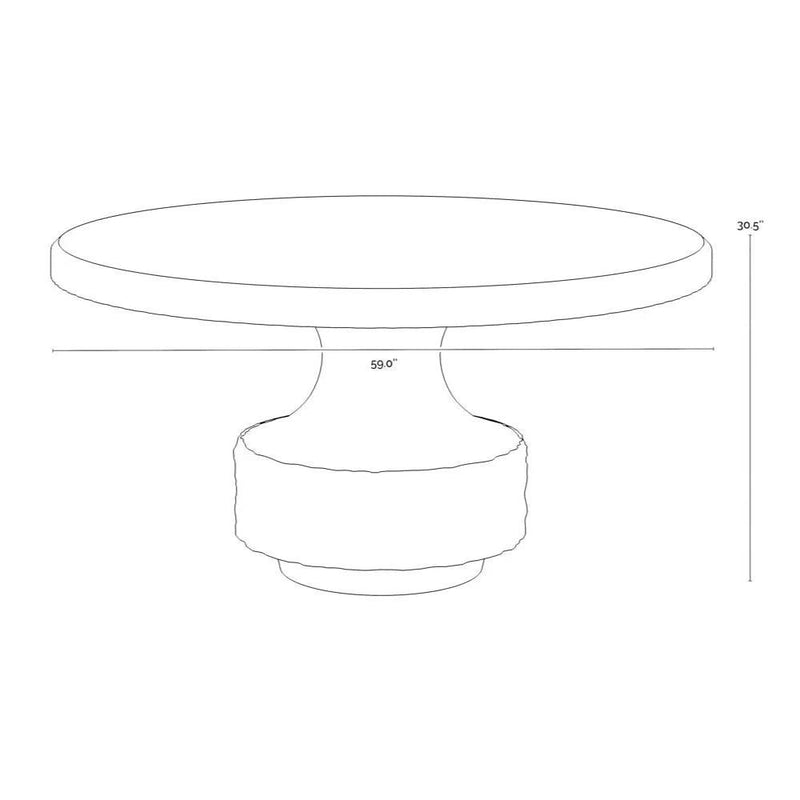 Mersin Dining Table - Outdoor Concrete-Outdoor Dining Tables-SUNPAN-LOOMLAN