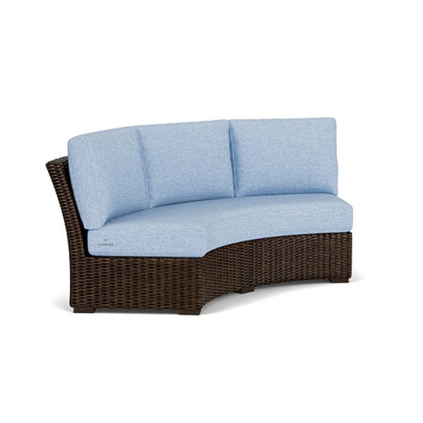 Mesa Curved Sofa Sectional Premium Wicker Furniture Outdoor Modulars LOOMLAN By Lloyd Flanders
