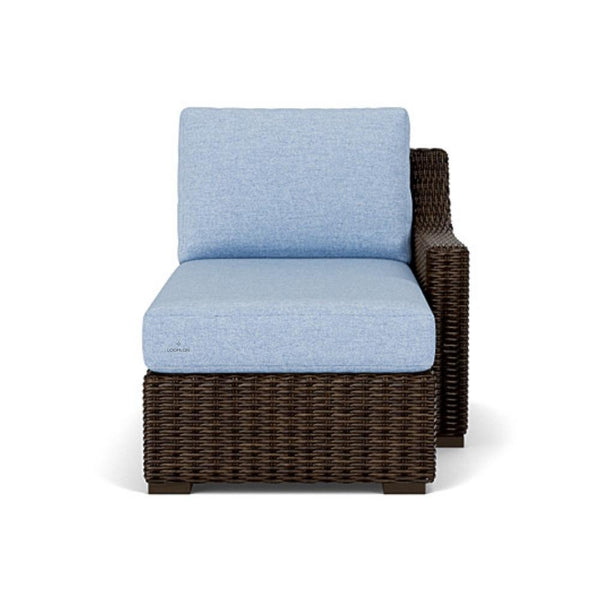 Mesa Left Arm Chaise Premium Wicker Furniture Outdoor Modulars LOOMLAN By Lloyd Flanders