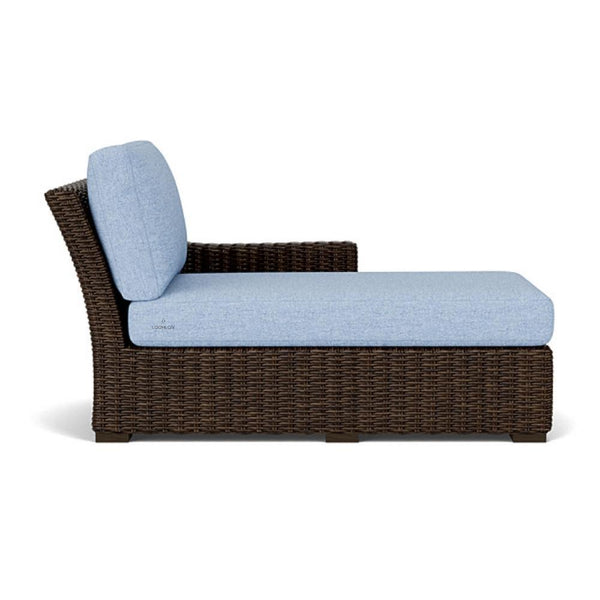Mesa Left Arm Chaise Premium Wicker Furniture Outdoor Modulars LOOMLAN By Lloyd Flanders