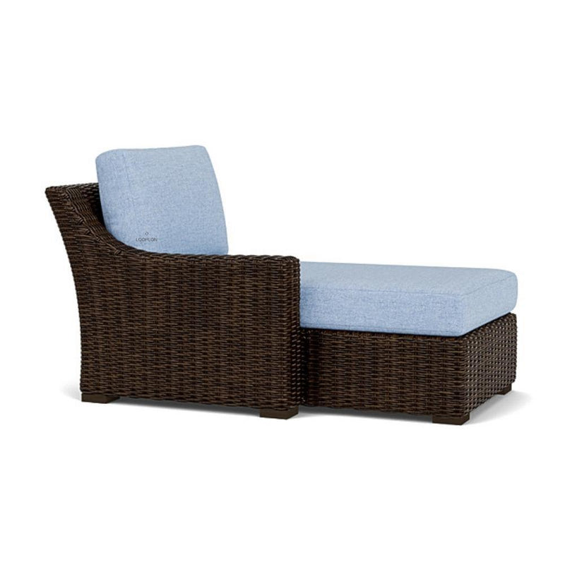 Mesa Right Arm Chaise Premium Wicker Furniture Outdoor Modulars LOOMLAN By Lloyd Flanders