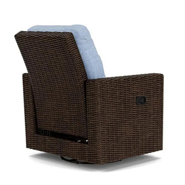 Mesa Swivel Glider Recliner Premium Wicker Furniture LOOMLAN