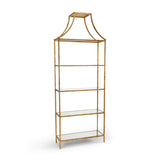 Metalic Gold Frame Classic Gilt Shelf-Bookcases-Chelsea House-LOOMLAN