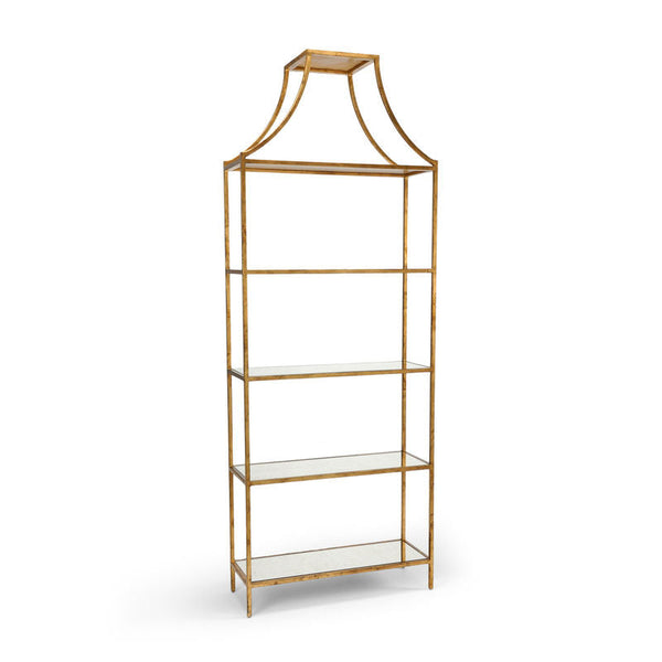 Metalic Gold Frame Classic Gilt Shelf-Bookcases-Chelsea House-LOOMLAN