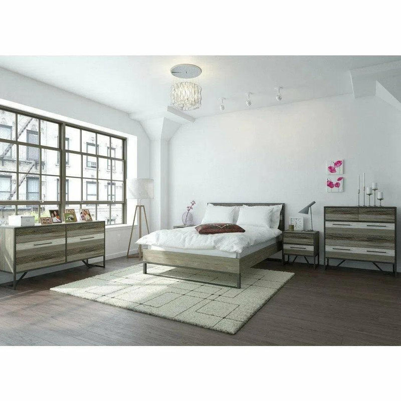 Metro Havana Natural Reclaimed Wood Platform Bed