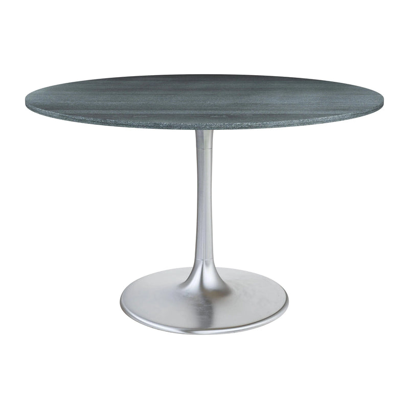 Metropolis Dining Table 48" Black Dining Tables LOOMLAN By Zuo Modern