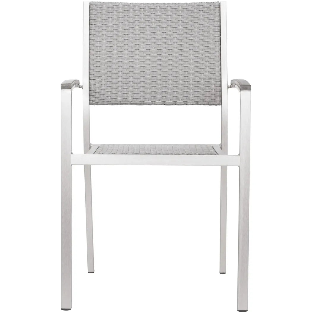 Metropolitan Arm Chair 2PC Brushed Aluminum