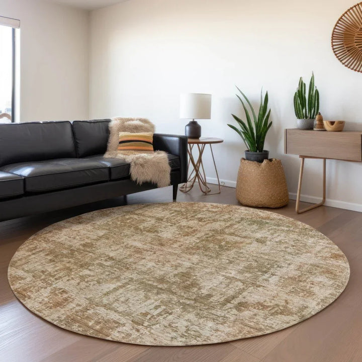 Mezzara Beige Washable Indoor - Outdoor Rug - LOOMLAN - LOOMLAN Rugs - Outdoor Rugs